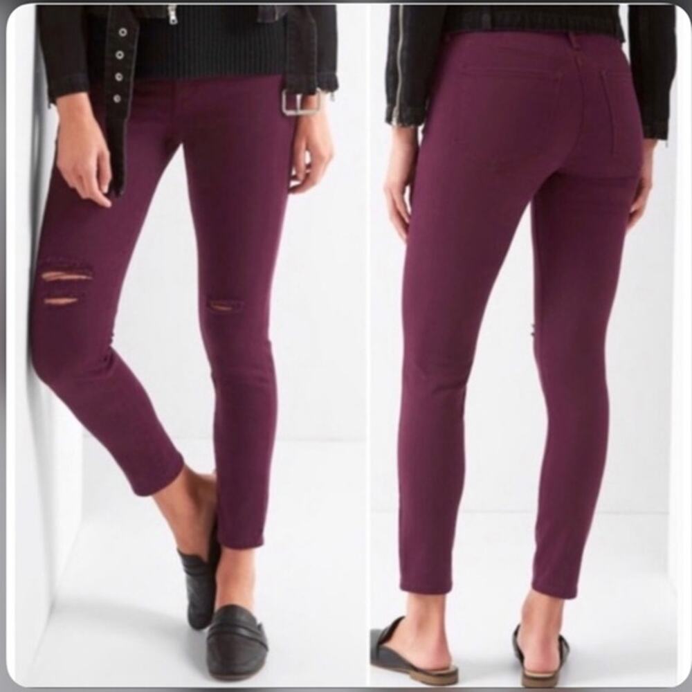 Gap 1969 Gap For Good High Stretch Mid-Rise Super Skinny Easy Leggings Size 31R‎